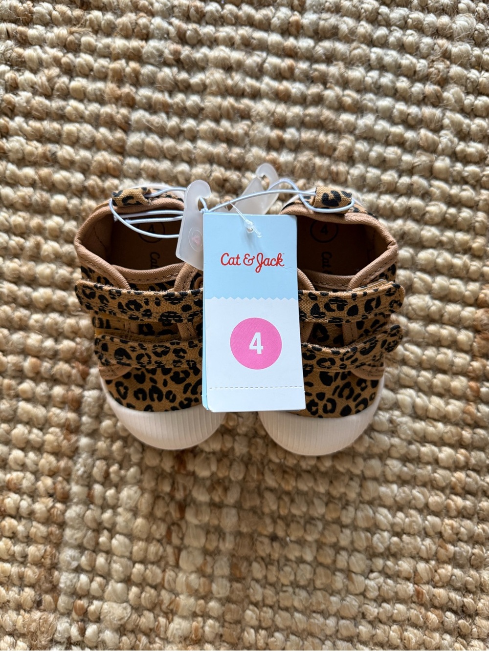 Cat & Jack Leopard Print Toddler Sneakers | Brown 4T - NWT!